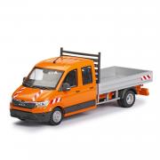 MAN TGE 4.180 crew cab Van with platform, orange