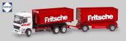 MERCEDES Actros with roll-off-container and trailer "Fritsche"