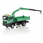 MAN TGS 2-axle alllwheeldrive with platform tipper and loading crane "SRBG"