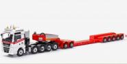 MAN TGX 6c 5axle with 2-5axle FAYMOVILLE Variomax, red-white