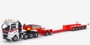 MAN TGX 6c 4axle with 2/3+5axle FAYMOVILLE Variomax, red-white