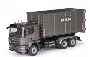 MAN TGS TN 3axle with MEILLER Roll-Off Container, grey