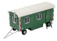 Construction site trailer, green