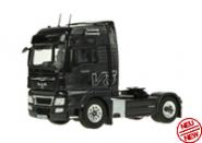 "MAN TGX 4x2 truck, black "V8"