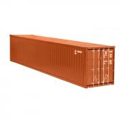 40 Fuß Container, rotbraun