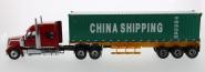 INTERNATIONAL LoneStar mit Auflieger und 40´ Contaier "China Shipping"