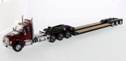 KENWORTH 4achs T880 mit 3achs Tieflader, schwarz