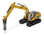 CAT Bagger mit Hammer 320D L