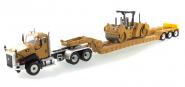 CAT Truck CT660 with Trailer XL120 - Compactor CB-534