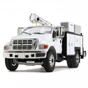 FORD F-650 mit Wartungsaufbau, weiß