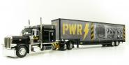 Peterbilt 389 with Kentucky Trailer "AC/DC Power Up", black