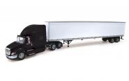 INTERNATIONAL ProStar+ 3axle with 2axle Trailer, black-white