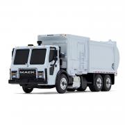 MACK LR with McNEILUS ZR Side Loader, white