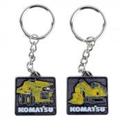 Keychain: KOMATSU Hydraulic Shovel / Dump Truck