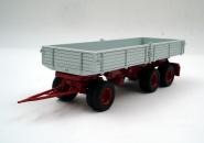 3axle Dump Trailer, twin tyres, grey