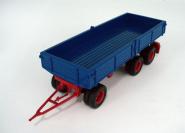 3axle Dump Trailer, twin tyres, blue