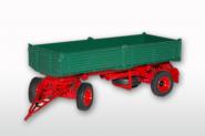 2axle Dump Trailer, single tyres, green