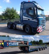 IVECO Stralis 6x2 + achs Semi-Tielader Wocken"