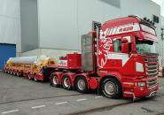 SCANIA R 4achs mit 2+6achs BROSHUIS Tieflader "Spiess"