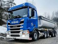 SCANIA R 6x4 mit LANGENDORF Sattelkipper "KIBAG"