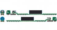 VOLVO FH5 8x4 with 5+7axle SCHEUERLE Intercombi and cable reel "Kübler"