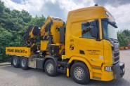 SCANIA R 8x4 mit PALFINGER PK165.002 "Franz Bracht"