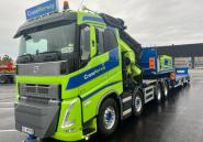 VOLVO FH5 8x4 mit PALFINGER PK92002 "Crane Norway"