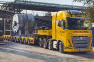 VOLVO FH5 8x4 with BROSHUIS 3+7axle Lowboy "Stange"