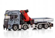 SCANIA R 4achs mit PALFINGER PK1350, silber
