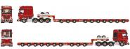 MB Actros MP5 8x4 with 3+7axle NOOTEBOOM Manoovr Lowboy, red