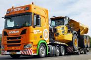 SCANIA R 6x2 mit NOOTEBOOM 3achs Tieflader OSDS "van der Vlist"