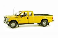 FORD F250 Pickup with Super Cab & 8ft Bed, yellow/chrome