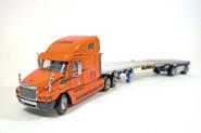 FRIGHTLINER with EAST 2axle flatbed trailer  "Schneider"