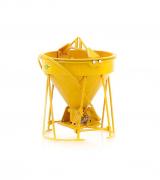 GAR-BRO R-Series concrete bucket, yellow