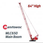 MANITOWOC Crawler Crane MLC650 long Main boom