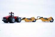 CASE IH / STEIGER Traktor 485 mit 2x MISKIN Anhängerscraper D19