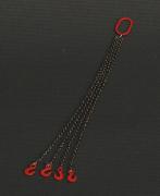 4 Chain Slings 6 cm, red