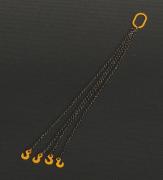 4 Chain Slings 10 cm, yellow