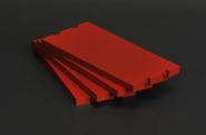 Grundplatte 11cm x 5cm (4 Stück), rot RAL 3002