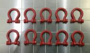 Schäkel 500t (Set mit 10Stück), rot