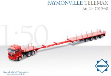 MAN TGX 3axle with FAYMONVILLE 4axle Balasttrailer  Telemax 