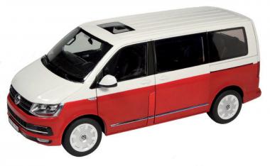 VW T6 Multivan Generation Six, rot/weiss 