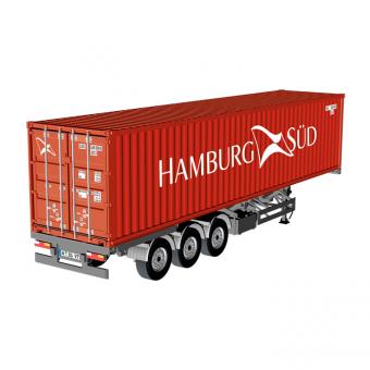 Semitrailer EU with 40feet Container "Hambur-Süd" 