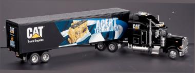 PETERBILT truck with CAT ACERT advertisement 