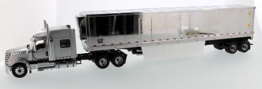 INTERNATIONAL LoneStar with 53´ Refrigeratd Van, silver/chrome 