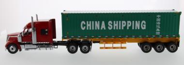 INTERNATIONAL LineStar with Trailer and 4ß´Container "China Shipping" 