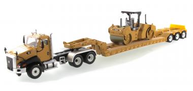 CAT Truck CT660 with Trailer XL120 - Compactor CB-534 