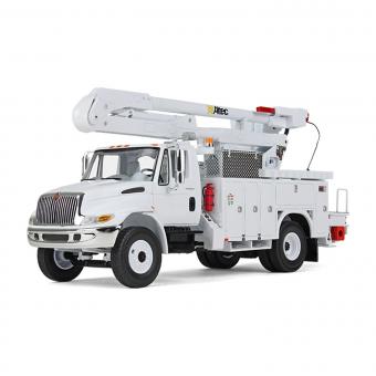 INTERNATIONAL DuraStar with Utility Bucket Body, white 