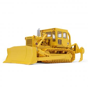 INTERNATIONAL Dozer TD-25 with closed cab, U-Blade and Ripper 