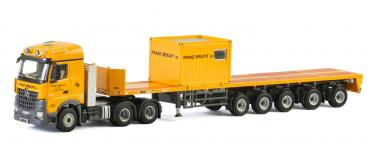 MB Arocs MP4 Streamspace + 5axle Ballast Trailer + 10ft Container "Franz Bracht KG" 